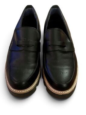 Chinese Laundry Black leather Loafers with chunky sole